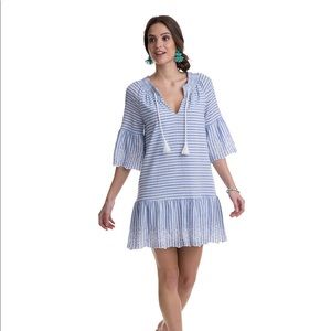Vineyard Vines Taimo Striped Eyelet Dress